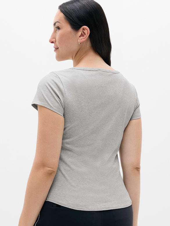 Signature Rib Scoop Tee