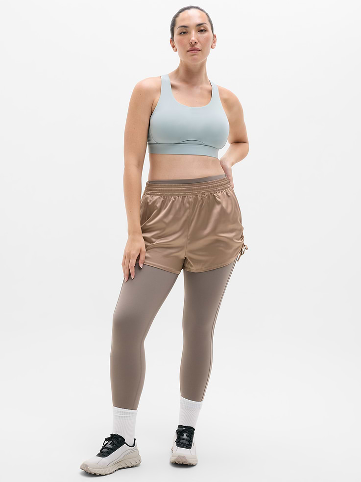 Image number 4 showing, Featherweight Satin Ruched Run Short