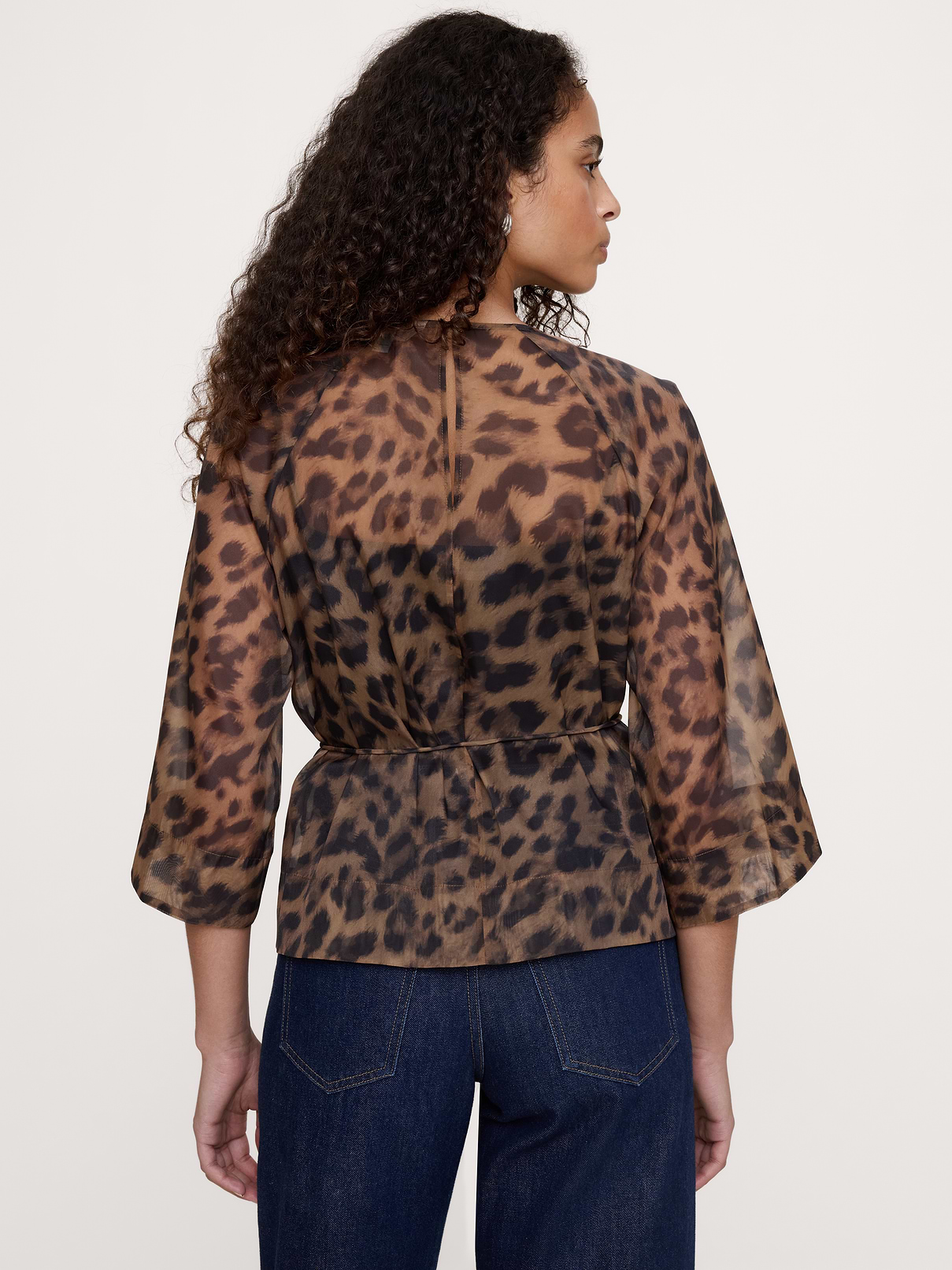 Image 2 of 4, Organza Peplum Top