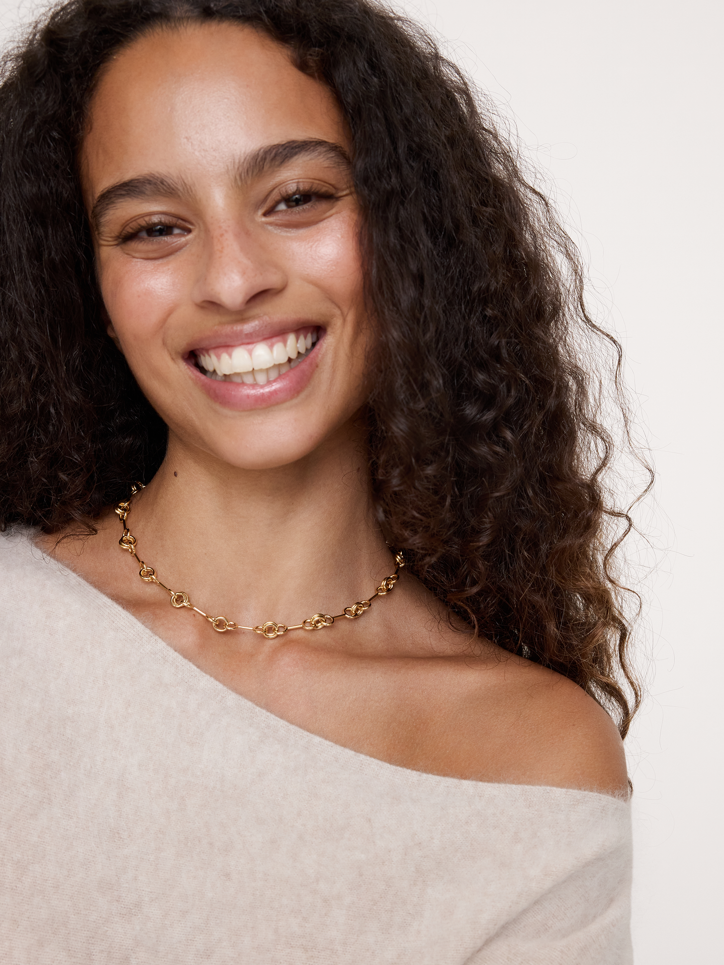 Image number 2 showing, Double Ring Chain Necklace