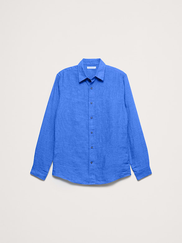 Chemise ajustée en lin