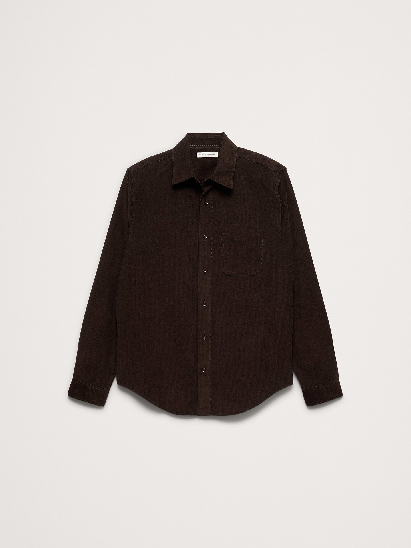 L'image numéro 5 présente Chemise standard en velours côtelé léger