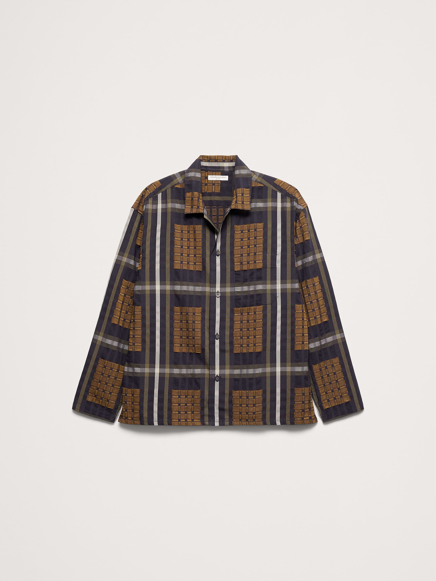 Image number 5 showing, Relaxed-Fit Textured Flannel Resort Shirt