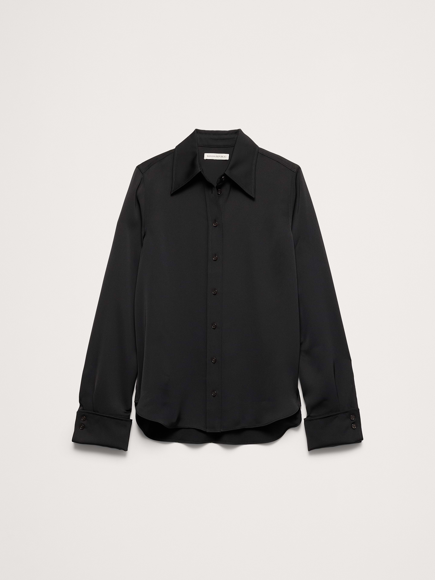Image number 7 showing, Relaxed Crepe Shirt