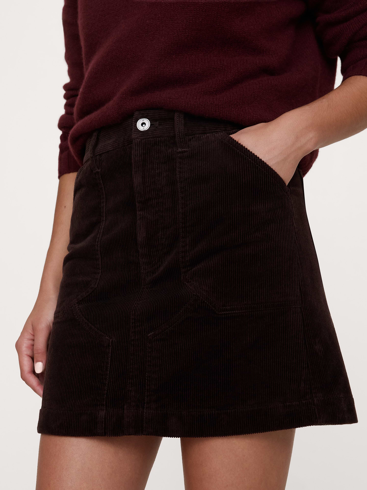 Image number 3 showing, Denim Mini Skirt