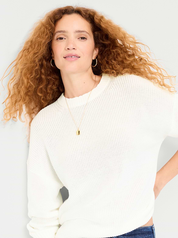 Seaside Cotton Shaker Oversized Tunic Sweater