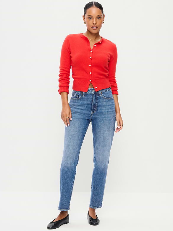 Curvy High-Waisted OG Straight Ankle Jeans