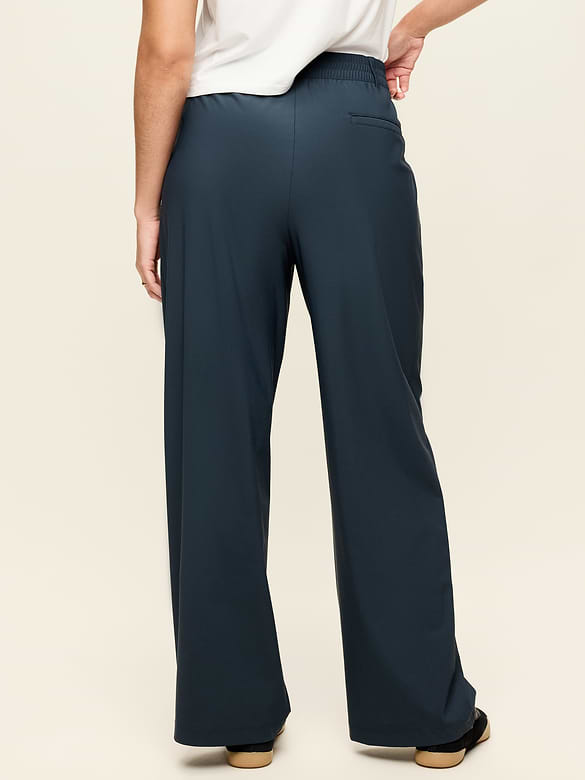 High-Waisted SleekTech Trouser Pants