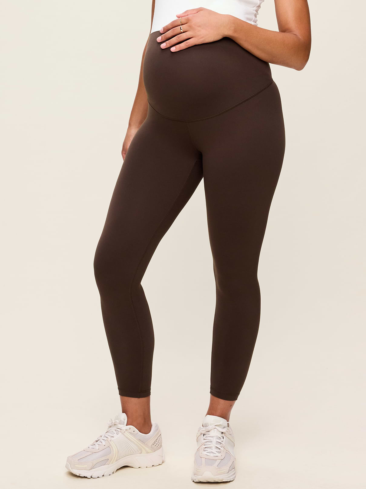 Image number 1 showing, Maternity Full-Panel StudioSmooth 7/8 Leggings