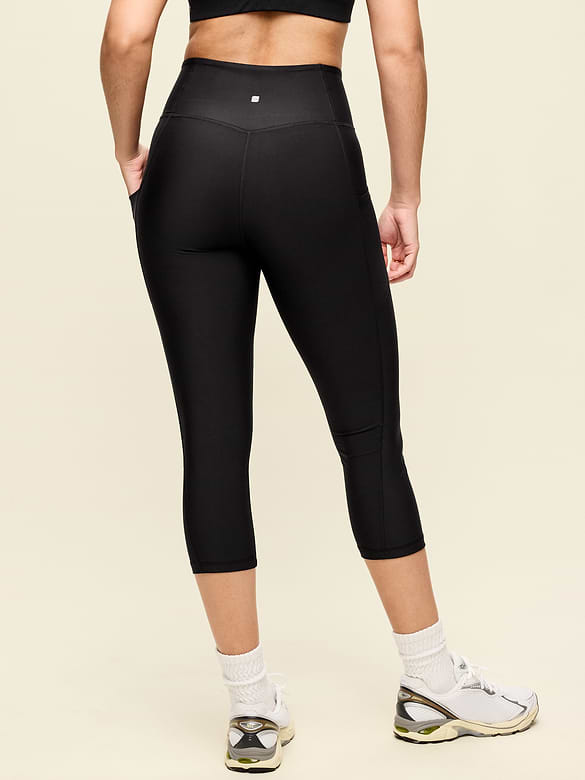 High-Waisted PowerSoft Crop Pocket Leggings