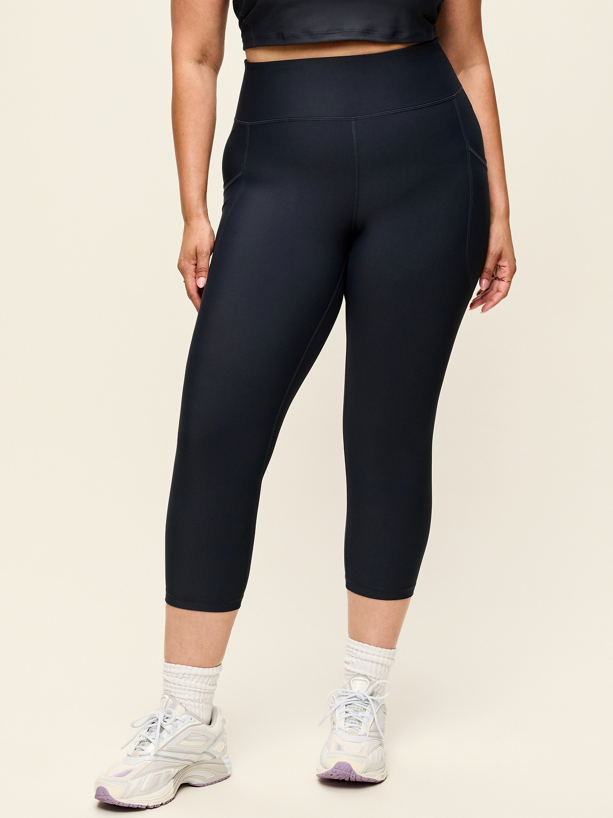 High-Waisted PowerSoft Crop Pocket Leggings | Old Navy