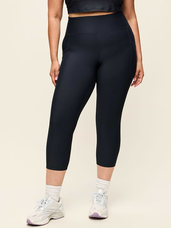 High-Waisted PowerSoft Crop Pocket Leggings