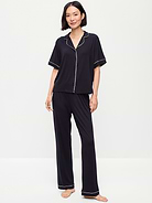 L'image numéro 1 présente Ensemble pantalon en tricot de jersey Grasse matinée