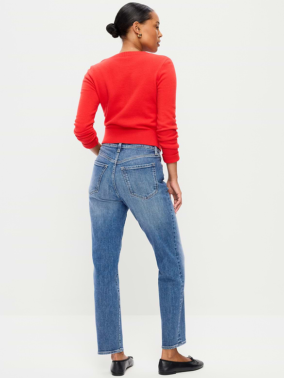 Curvy High-Waisted OG Straight Ankle Jeans