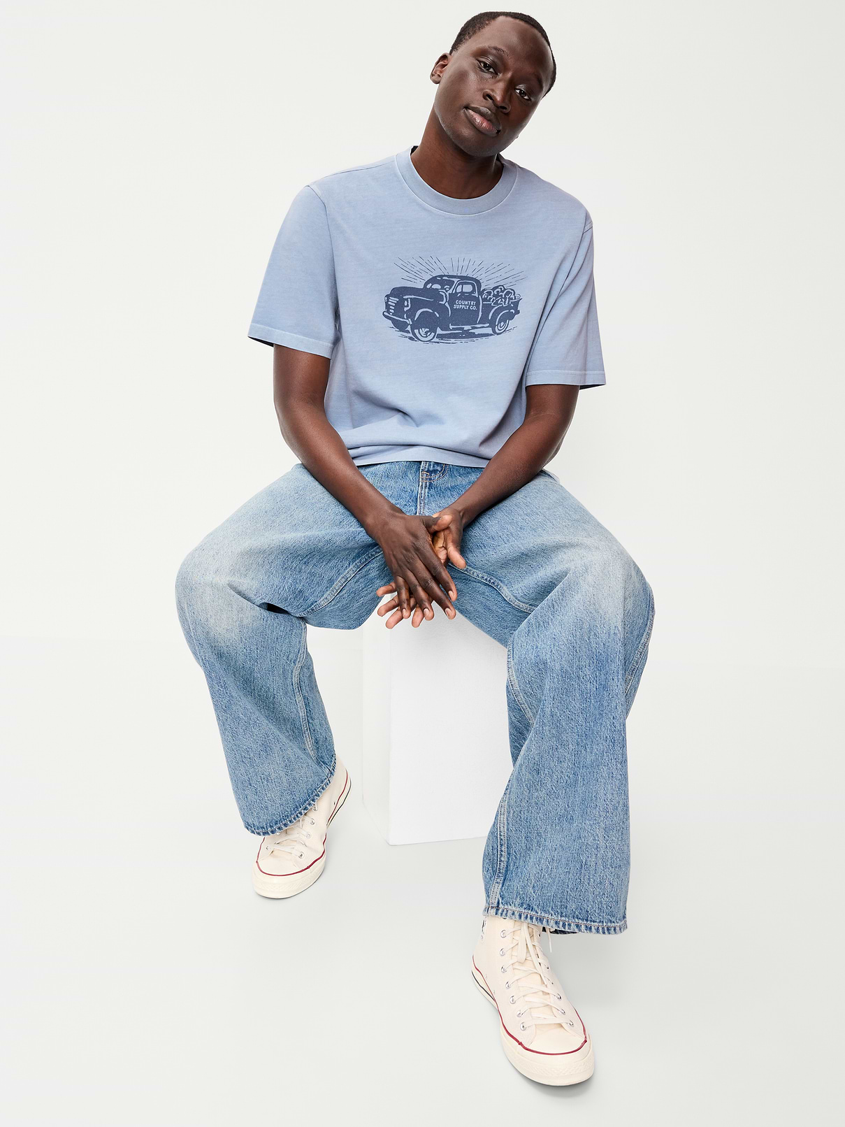 Image number 3 showing, Loose Heavyweight Graphic T-Shirt