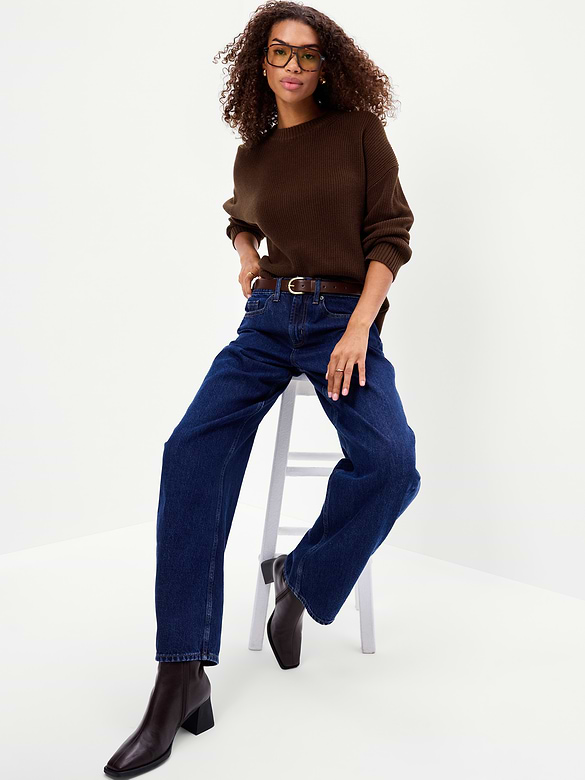 Seaside Cotton Shaker Oversized Tunic Sweater