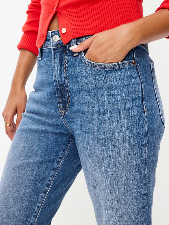Curvy High-Waisted OG Straight Ankle Jeans