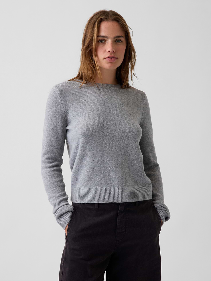 Image number 1 showing, CashSoft Crewneck Sweater
