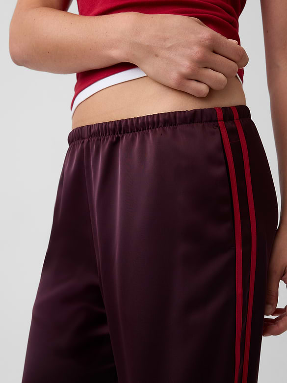 Satin Easy Wide-Leg Pants
