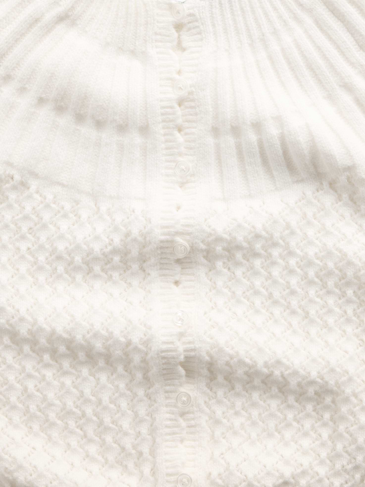 Image number 4 showing, CashSoft Mix-Stitch Crop Cardigan Sweater