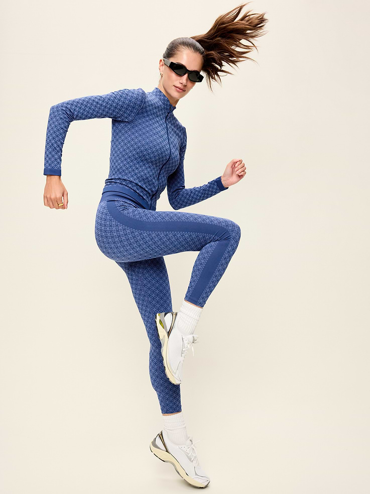 Image 3 of 9, Seamless Jacquard Full-Zip Jacket