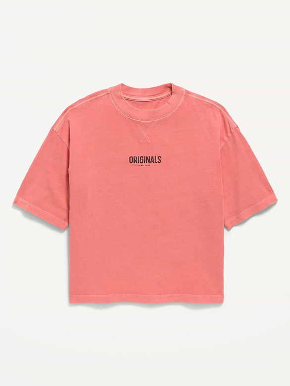 Oversized Short-Sleeve Graphic T-Shirt for Boys