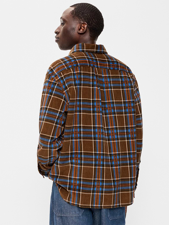 Loose Fit Long-Sleeve Corduroy Shirt