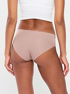 Image 3 of 3, Cotton Blend Mid-Rise No-Show Hipster Underwear 3-Pack