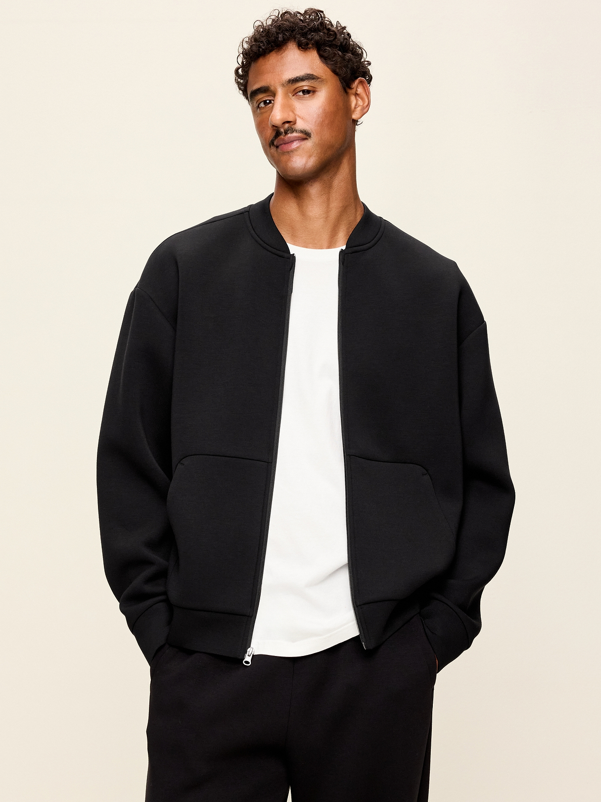 Bounce Fleece Oversized Bomber Jacket | Old Navy