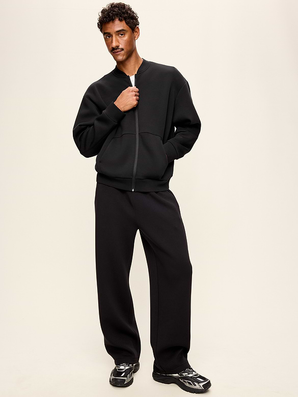 Bounce Fleece Oversized Bomber Jacket