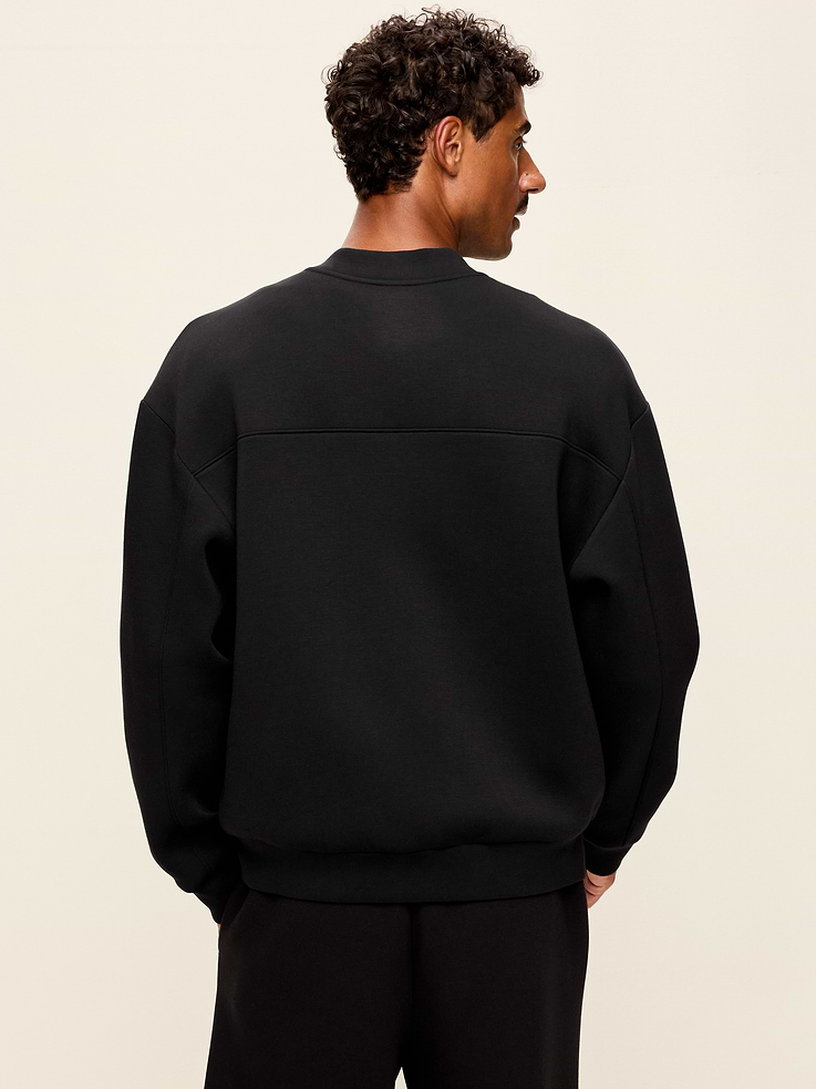 L'image numéro 2 présente Blouson d’aviateur surdimensionné en molleton raffiné