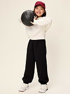Image number 3 showing, High-Waisted Bounce Fleece Jogger Sweatpants for Girls