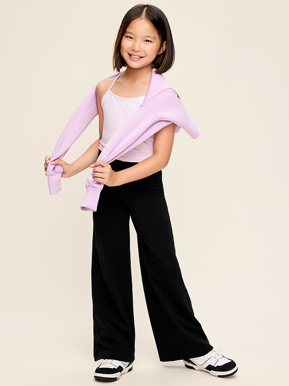 High-Waisted PowerChill Crossover Wide-Leg Pants for Girls