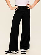 Image number 1 showing, High-Waisted PowerChill Crossover Wide-Leg Pants for Girls