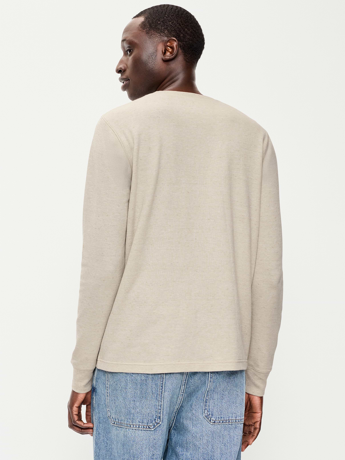 Image number 2 showing, Long-Sleeve Waffle Henley T-Shirt