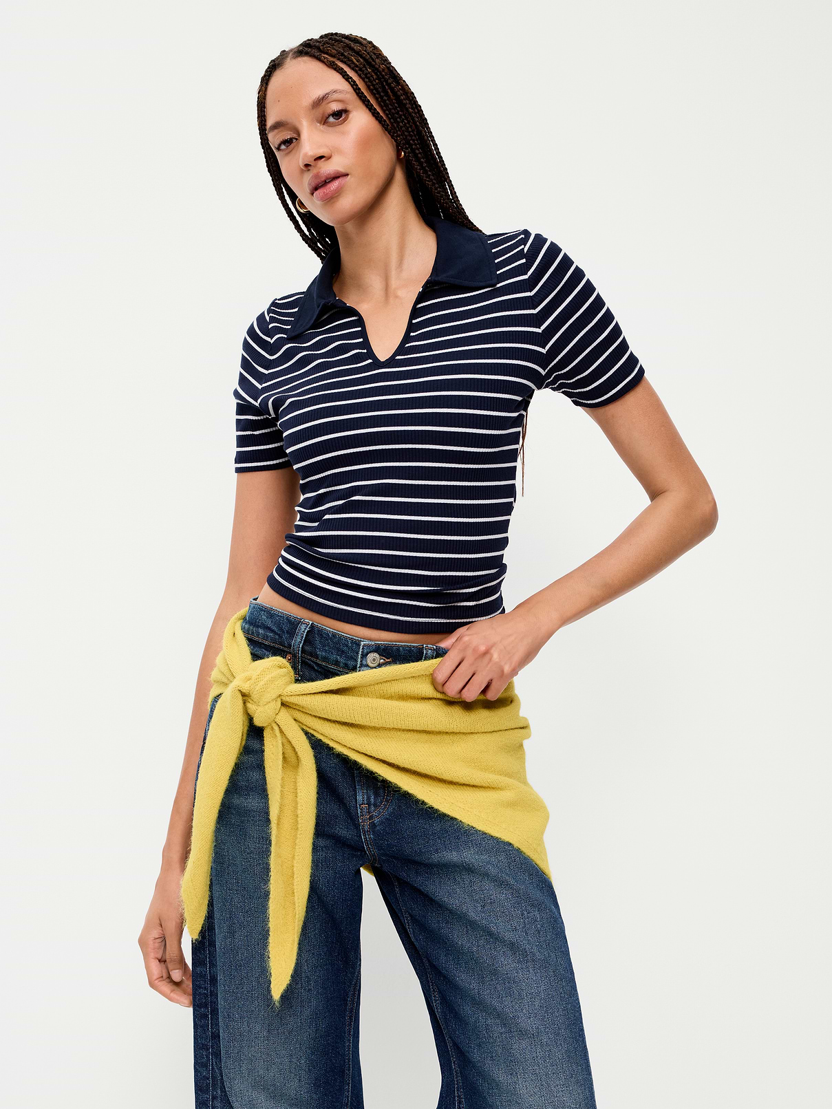 Image number 1 showing, Oversized Rib-Knit Triangle Scarf
