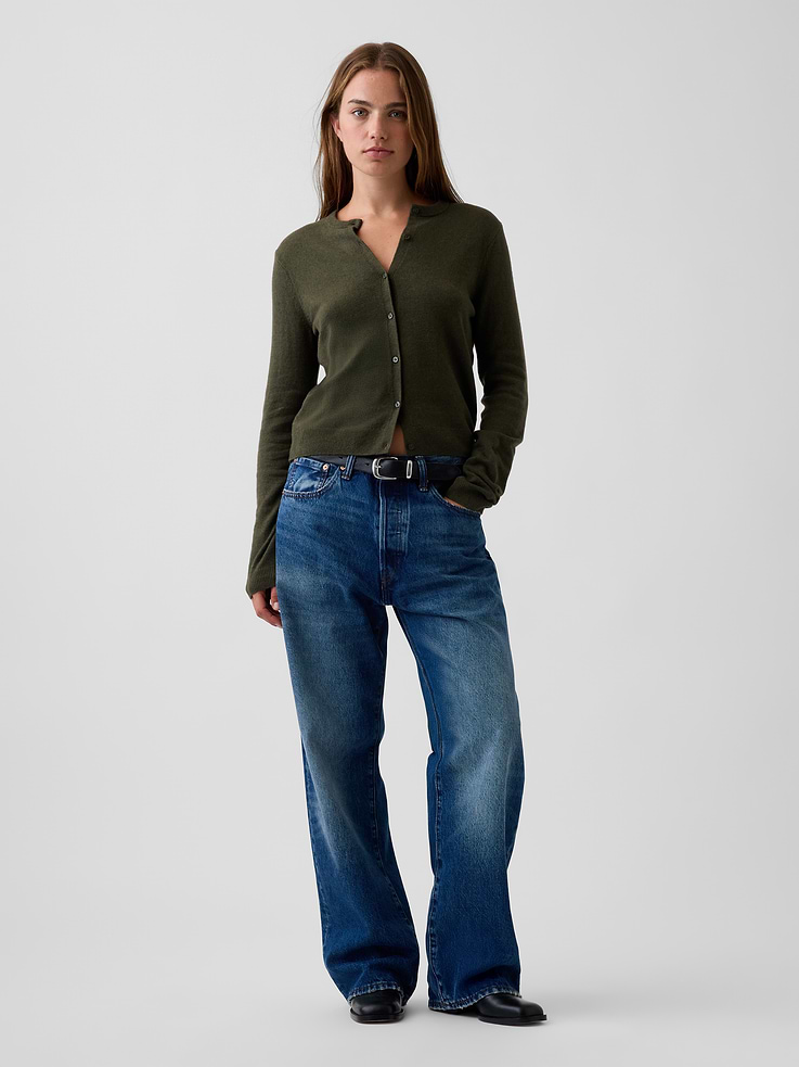 Image number 2 showing, CashSoft Crop Cardigan