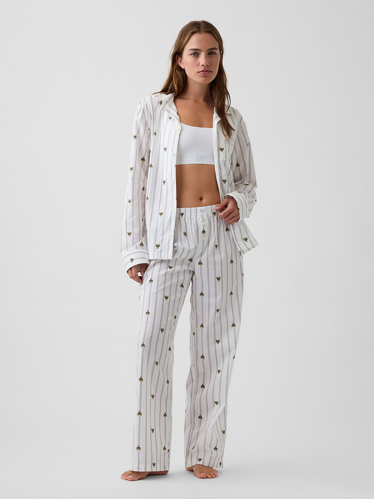 Image number 1 showing, Poplin PJ Pants