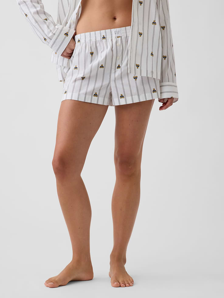 Image number 2 showing, Poplin PJ Boxer Shorts