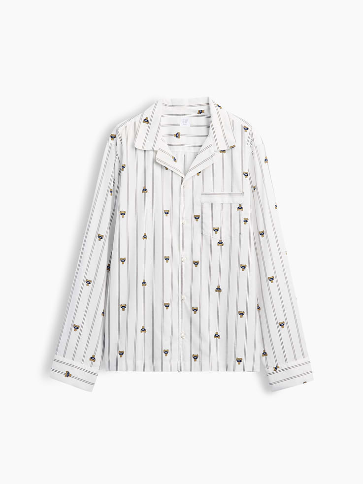 Image number 4 showing, Poplin PJ Shirt