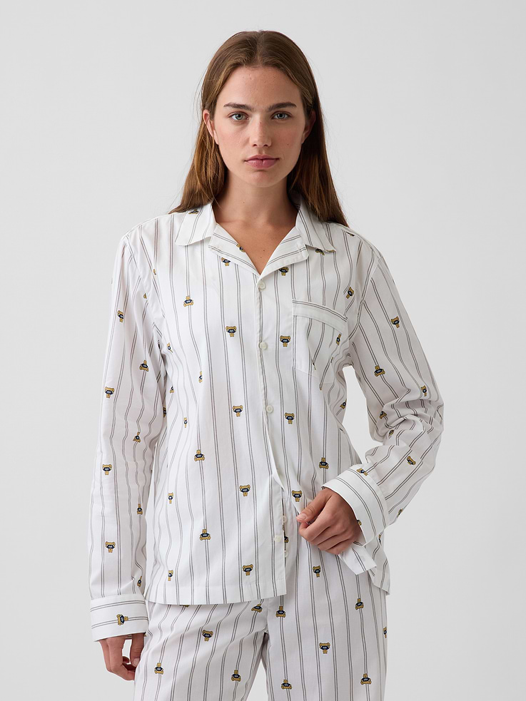 Image number 1 showing, Poplin PJ Shirt