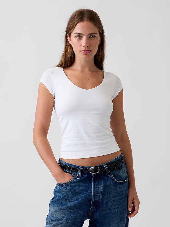 CloseKnit Jersey V-Neck T-Shirt