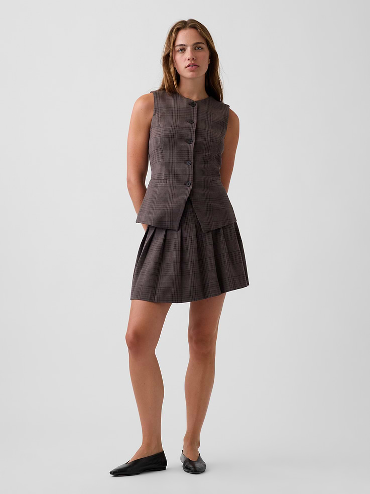 Image number 1 showing, Pleated Mini Skort
