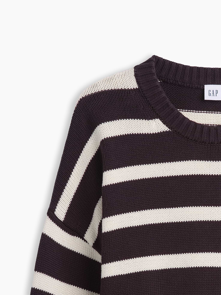 Image number 4 showing, Relaxed Stripe Crewneck Sweater