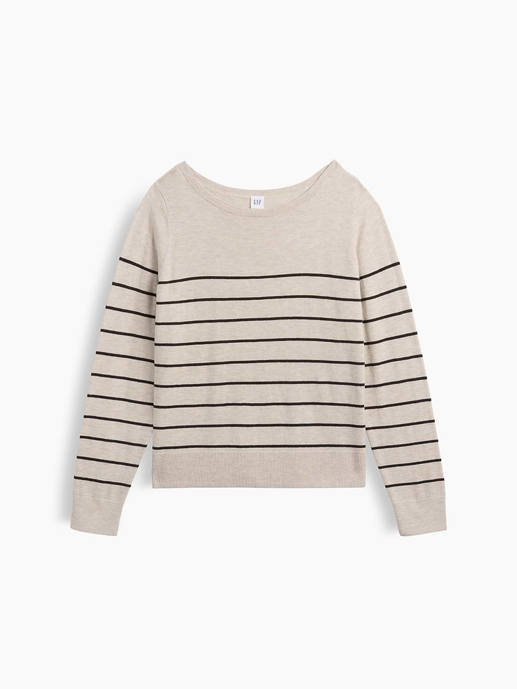 Image number 5 showing, Relaxed Jersey Boatneck Sweater