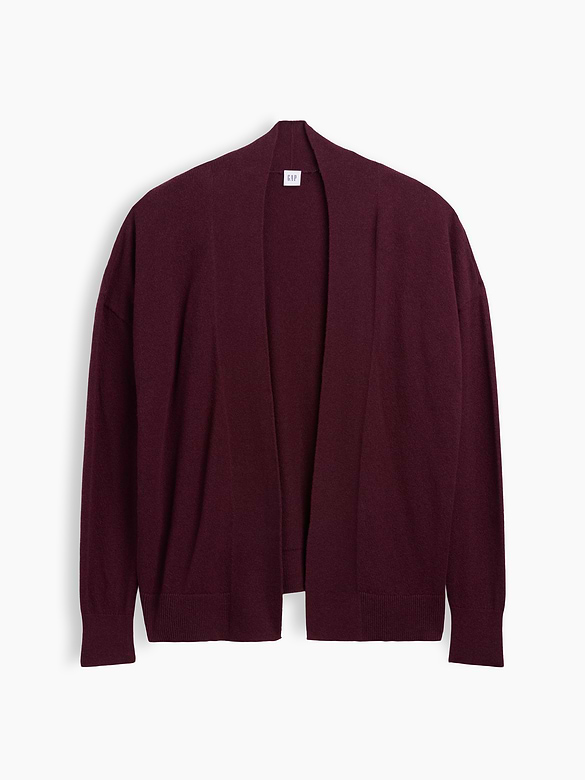 CashSoft Relaxed Open-Front Cardigan