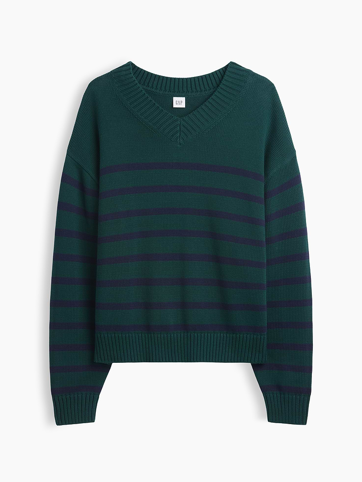 Image number 5 showing, Oversized V-Neck Sweater