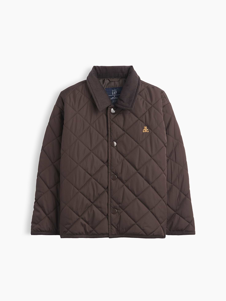Image number 1 showing, babyGap Brannan Bear Quilted Barn Jacket