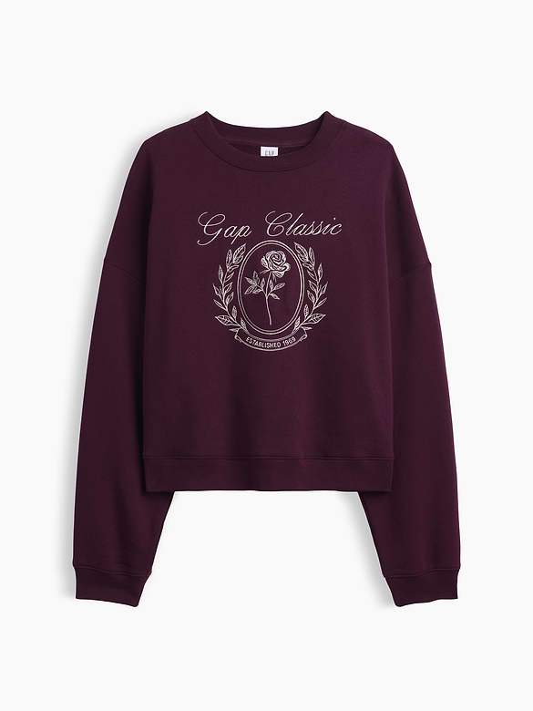 Relaxed Wedge Crewneck Sweatshirt