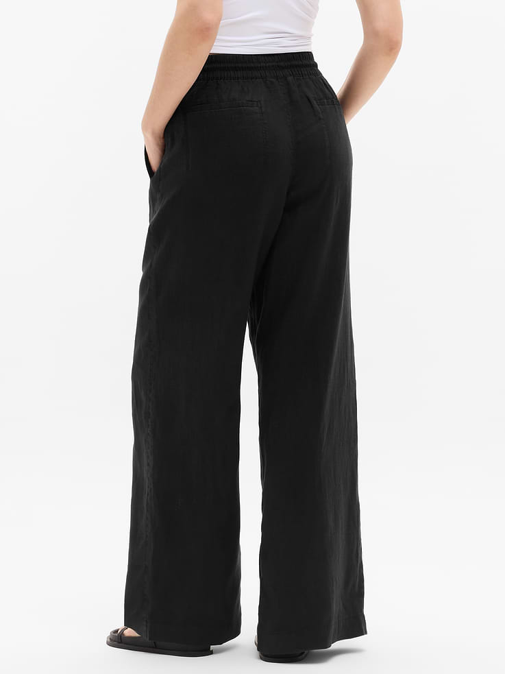 Image number 7 showing, Retreat Linen High Rise Wide Leg Pant
